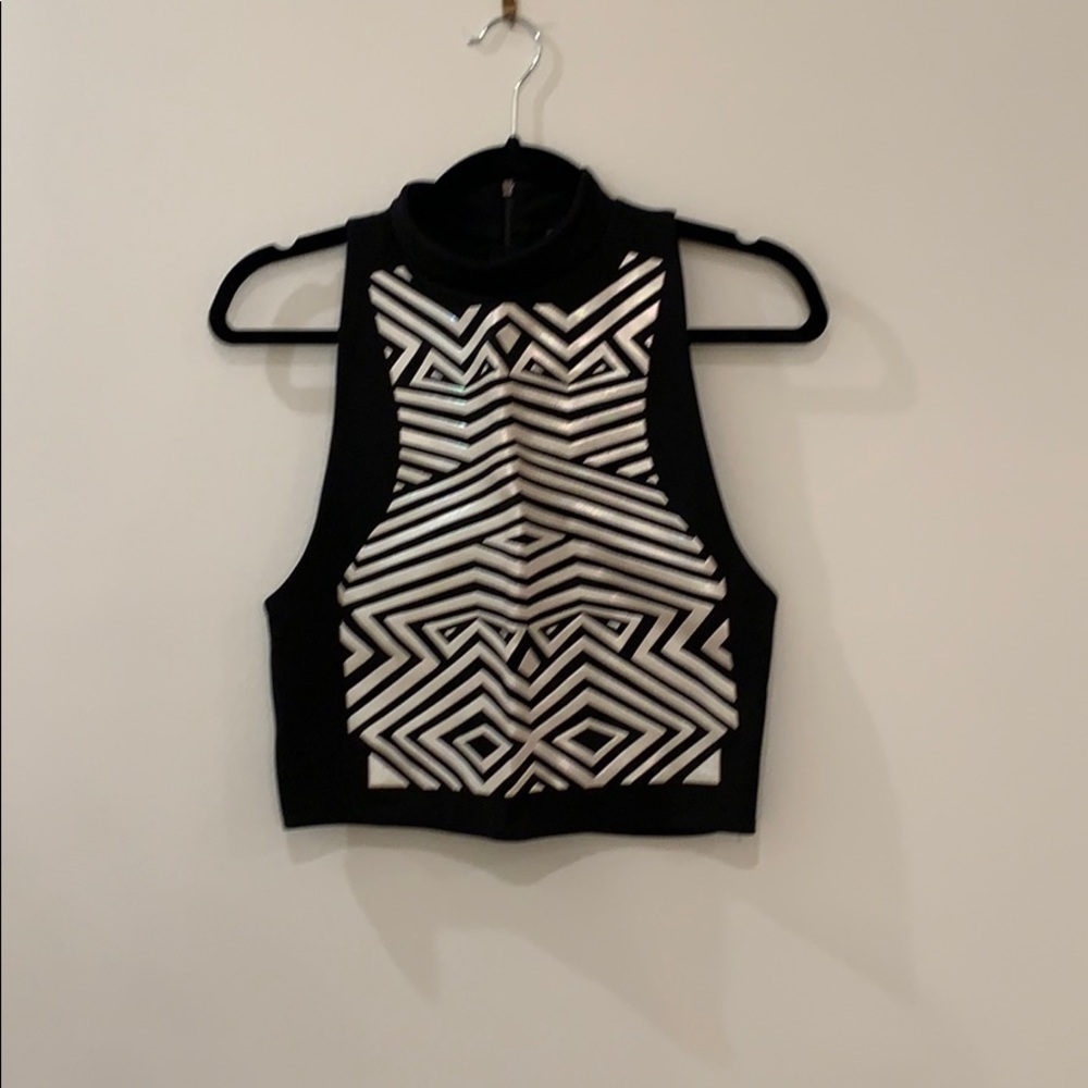 Sparkle and fade crop top